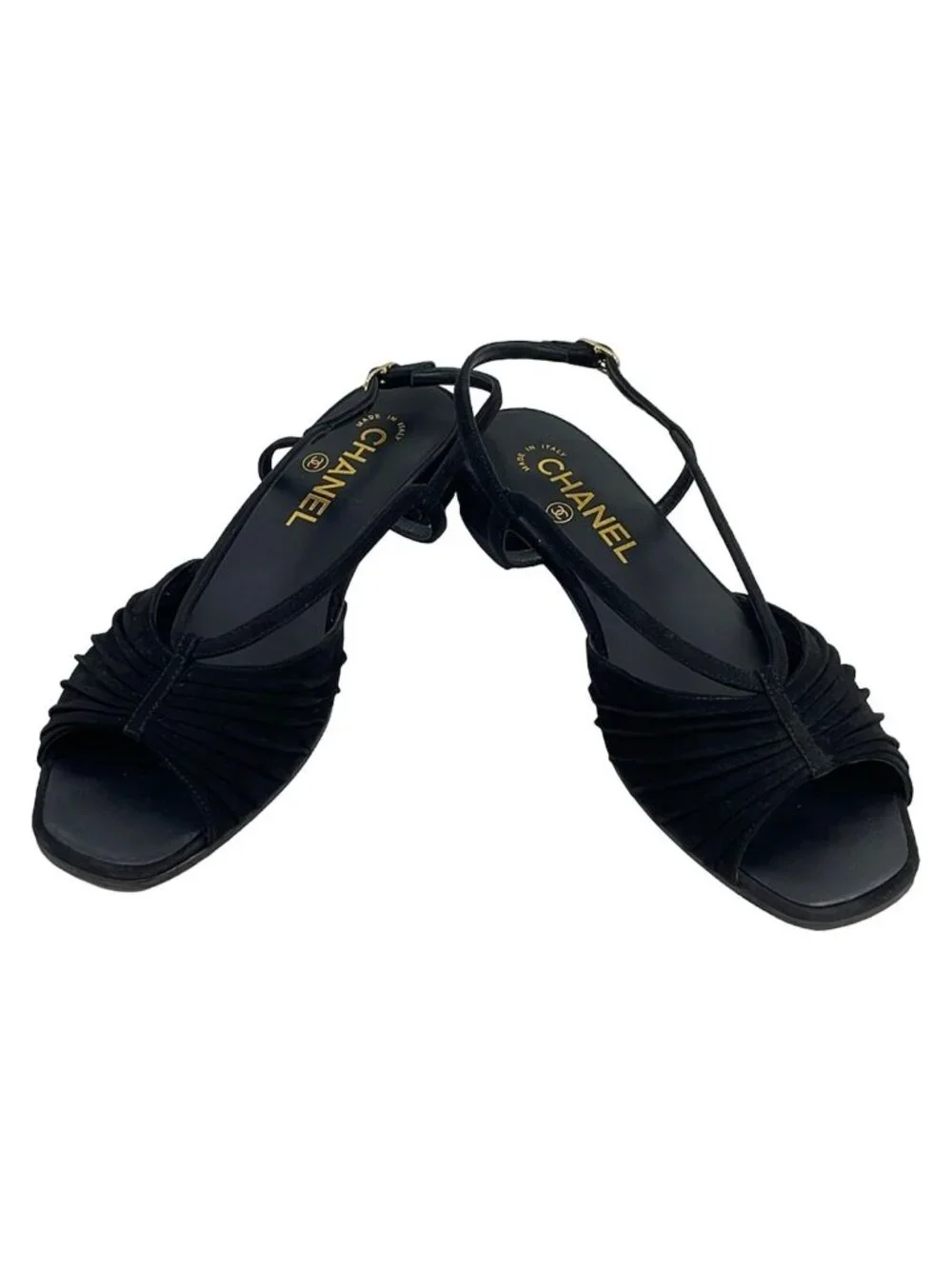Chanel Sandals 36.5 Black